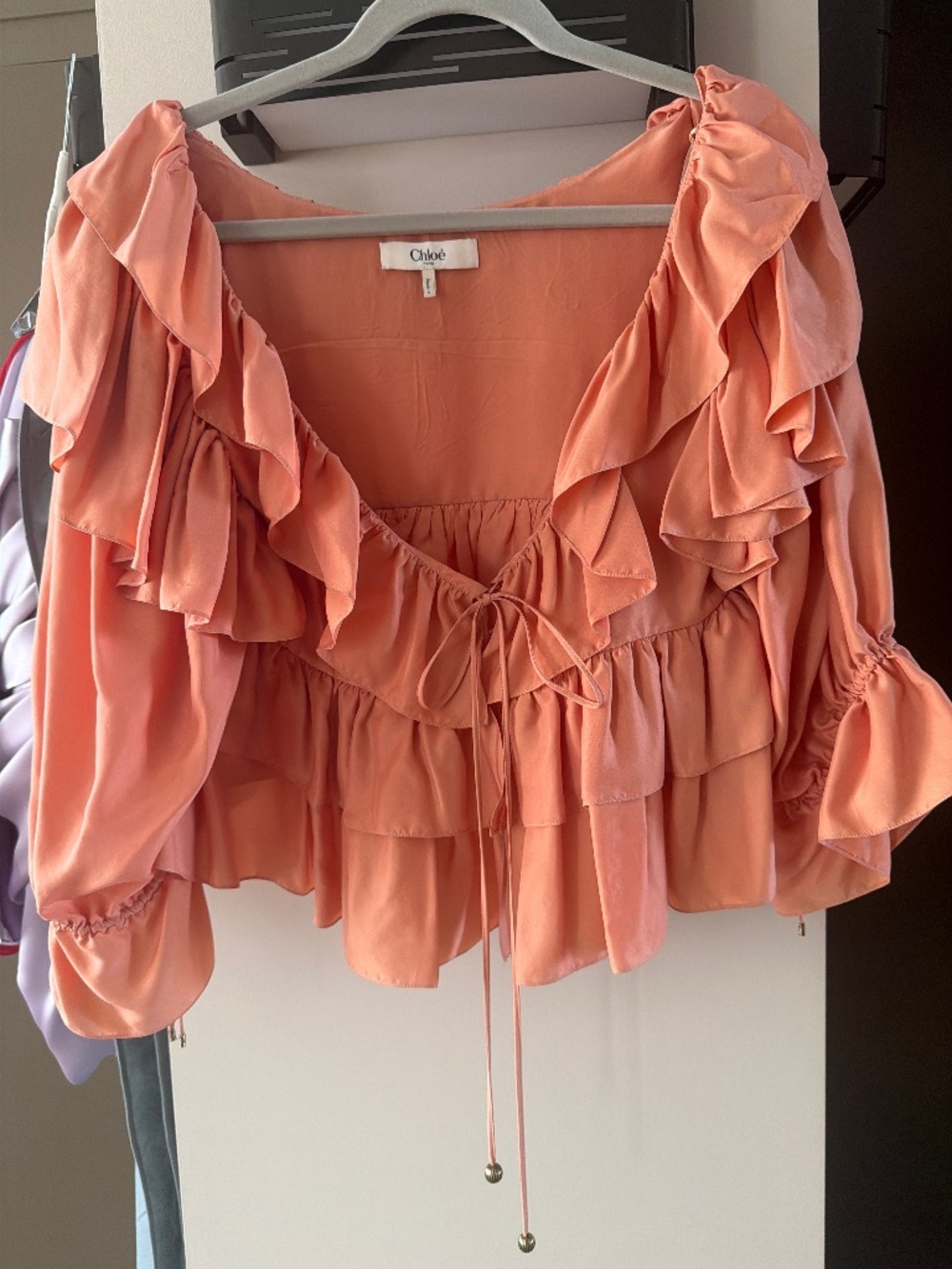 Chloe apricot top